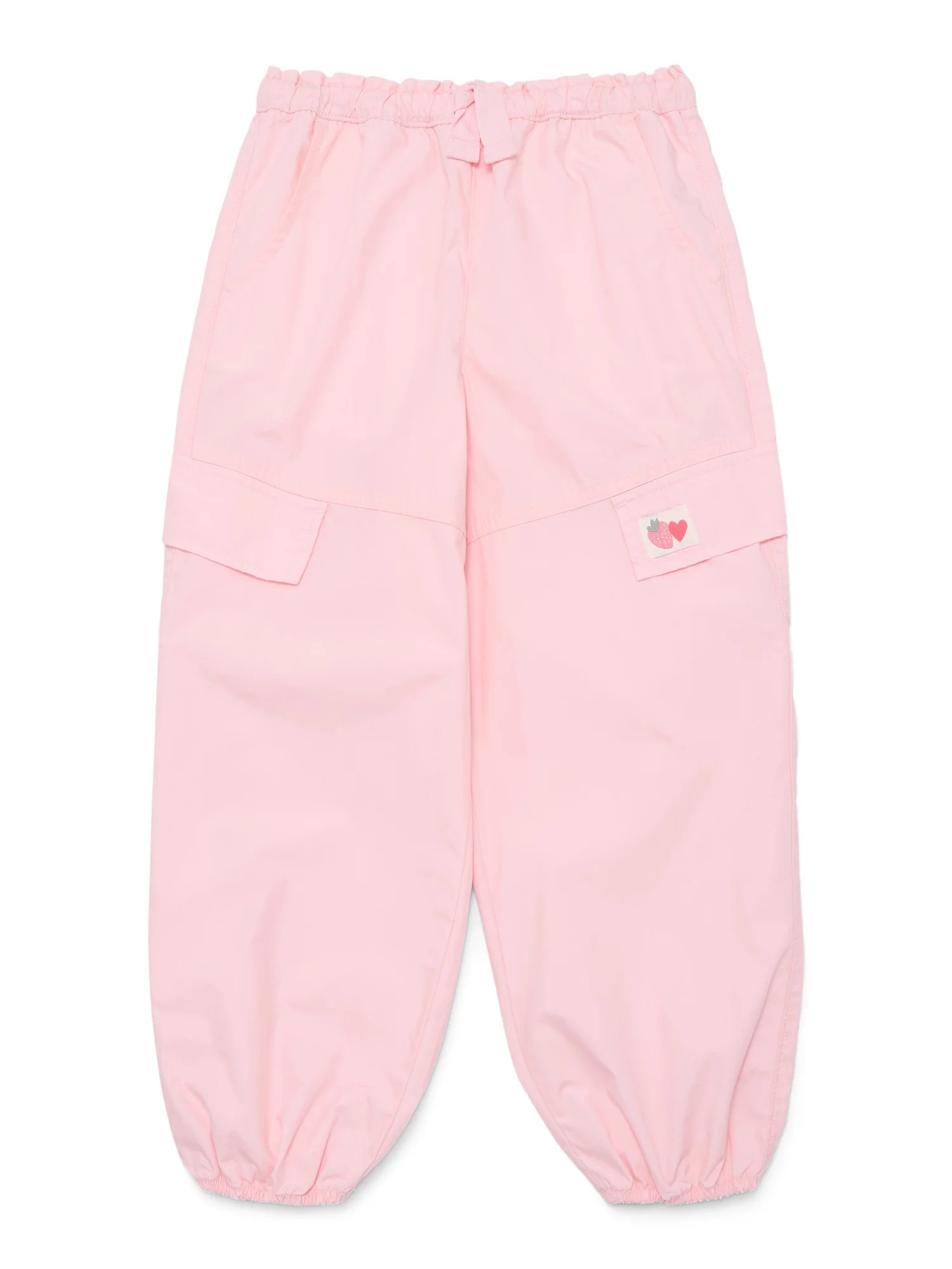 Wonder Nation Little Girls Cotton Parachute Jogger Pants, Sizes 4-10 | Walmart (US)