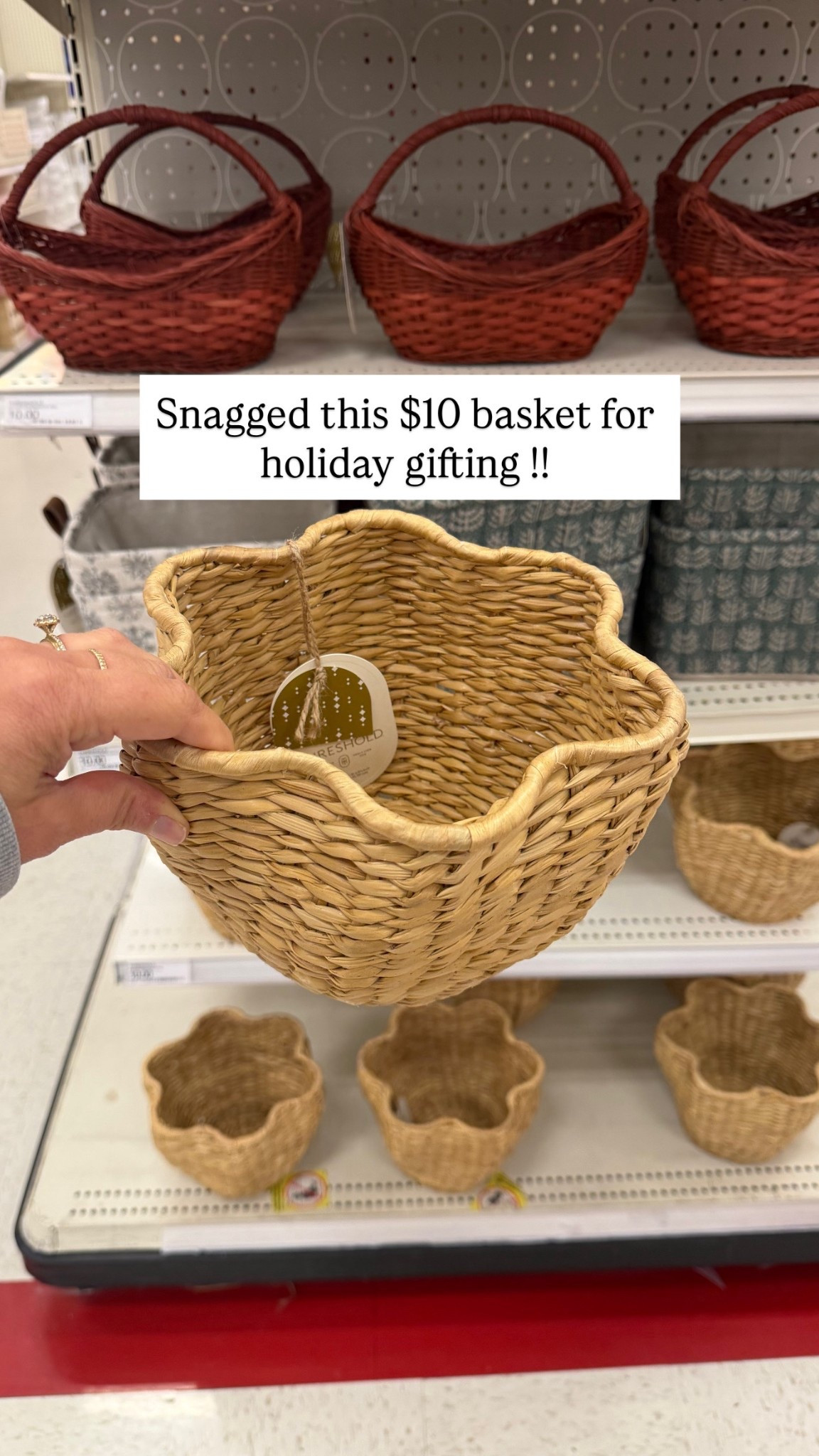 So many cute $10 baskets for gifting !