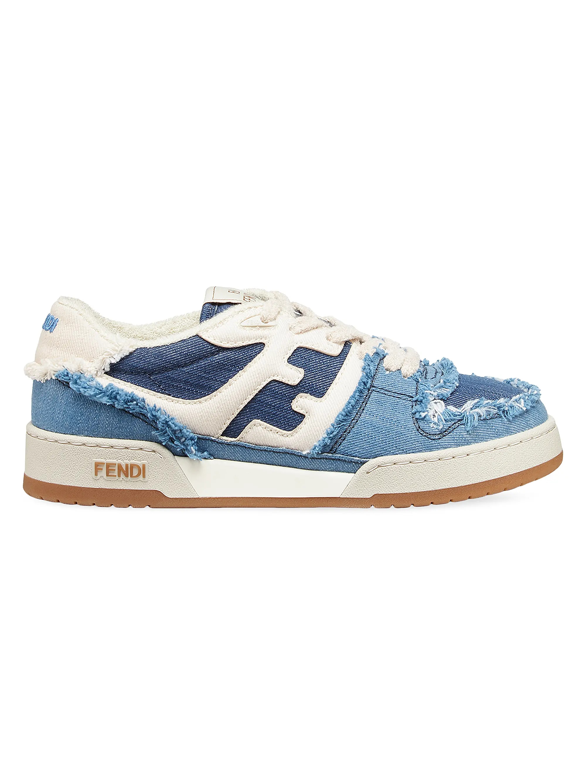 Shop Fendi Match Cotton-Blend Sneakers | Saks Fifth Avenue | Saks Fifth Avenue