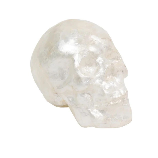 Capiz Shell Decorative Skull | Cailini Coastal