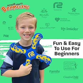 Fun Boomerang for Kids - Easter Basket Stuffers - Soft & Easy to Use - Best Gifts for 6 7 8 9 10 ... | Amazon (US)
