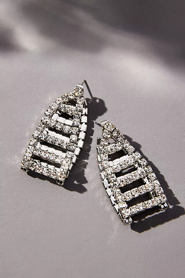 Cosmic Rocker Crystal Ladder Earrings | Anthropologie (US)