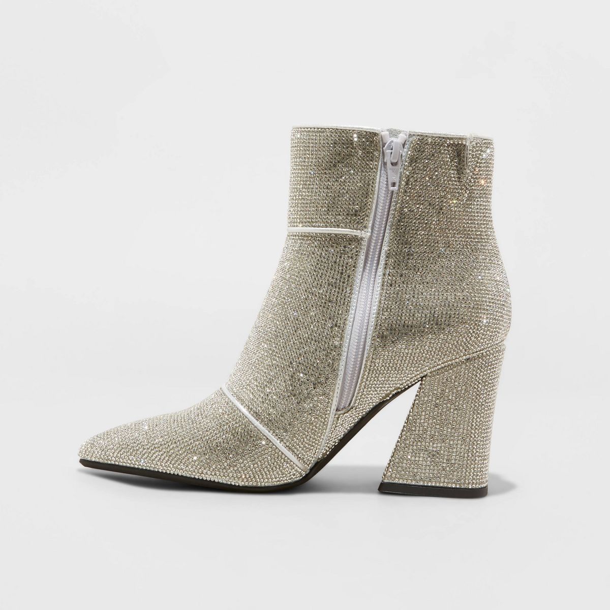 Women's Cailin Ankle Boots - A New Day™ Silver | Target