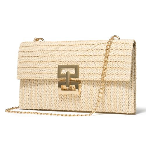 SWEETV CHUNLI Straw Purse Woven Beach Bag Summer Clutch Purse Boho Crossbody Bags for Women Small... | Amazon (US)