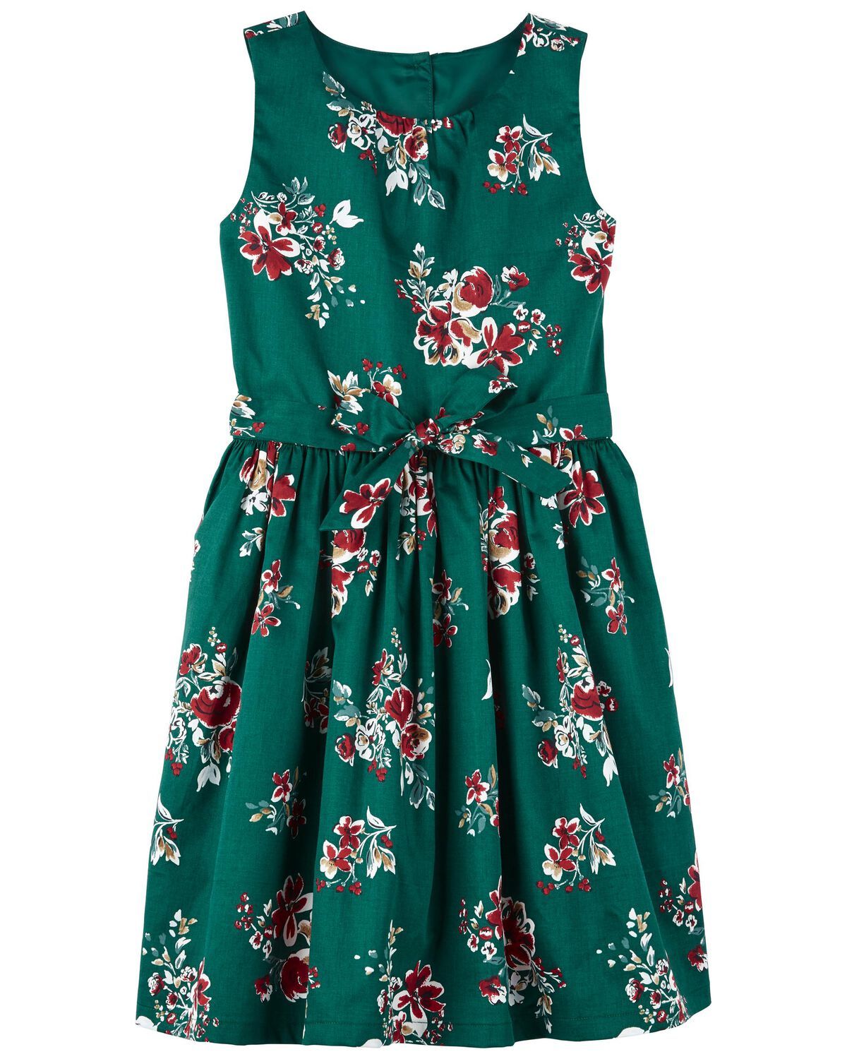 Green Kid Floral Sateen Dress | carters.com | Carter's