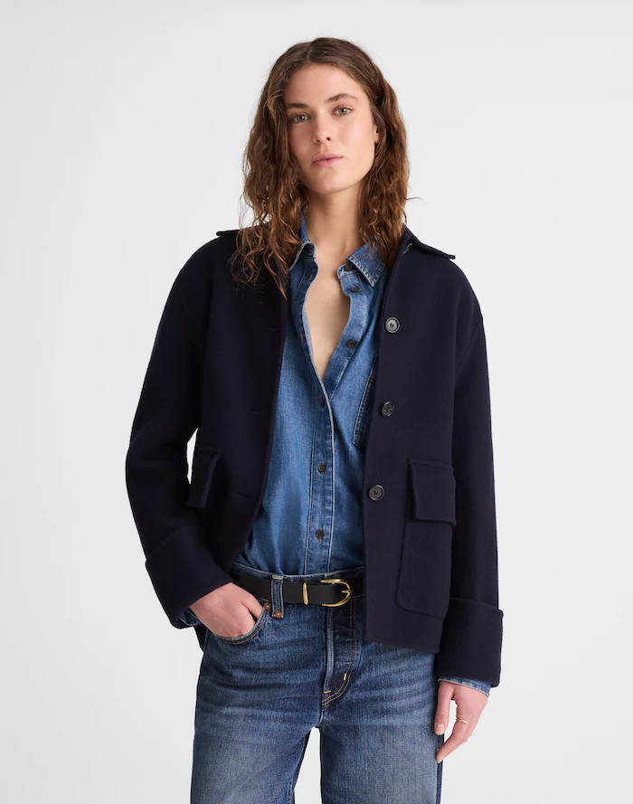 Double-Faced Chore Jacket in Italian Wool Blend | Madewell