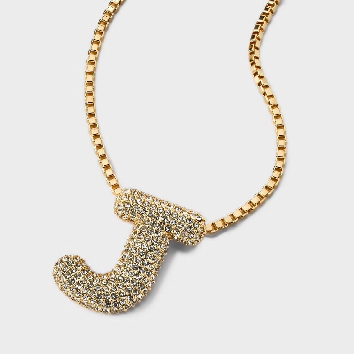 SUGARFIX by BaubleBar Crystal Chain Initial Necklace - Gold | Target