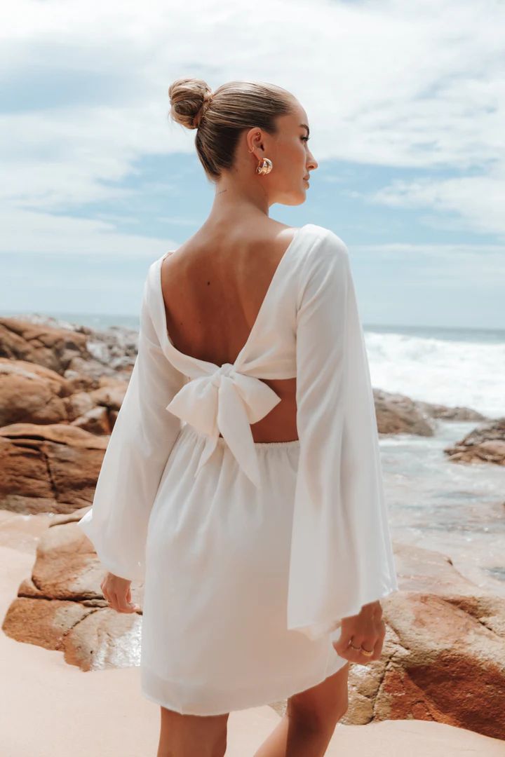 Vera Mini Dress - White | Petal & Pup (US)