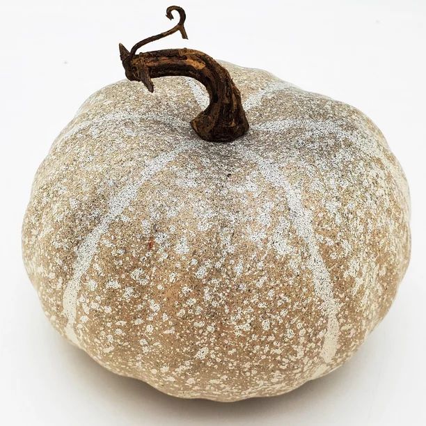Harvest Small Gray Speckled Foam Pumpkin Decoration, 6 in Dia x 5 in H, Way to Celebrate - Walmar... | Walmart (US)