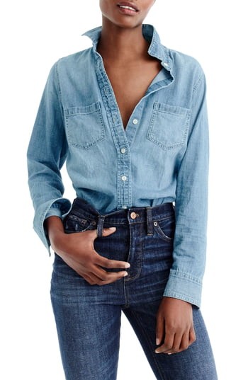Women's J.crew Everyday Chambray Shirt | Nordstrom