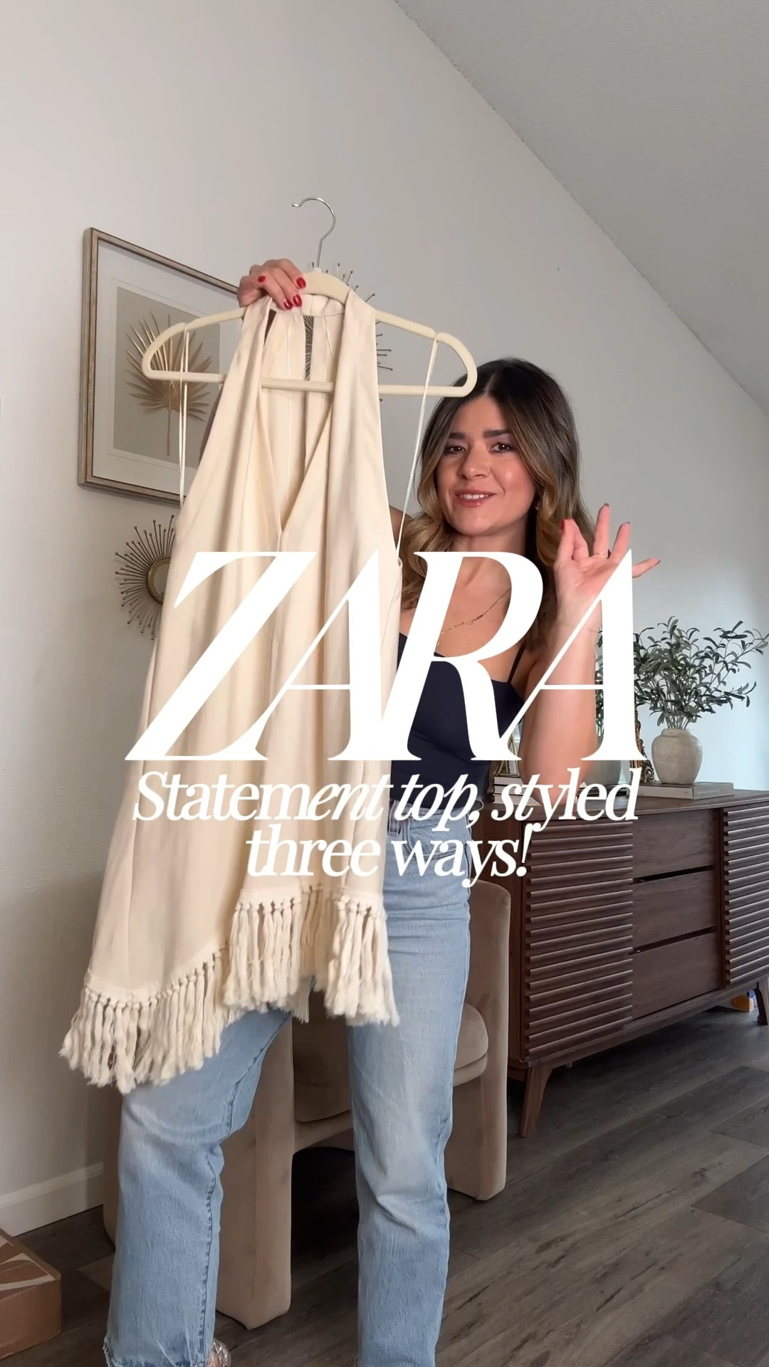 Styling the most gorgeous fringe top via Zara! It’s so beautiful and easy to wear in so may different ways! Here are 3 ways to wear right now!!

Top size xs. It runs tts, order your regular size. 
Jeans size 25
Linen blend pants size small
Faux leather pants size XS

#LTKTravel #LTKgrwm #LTKootd