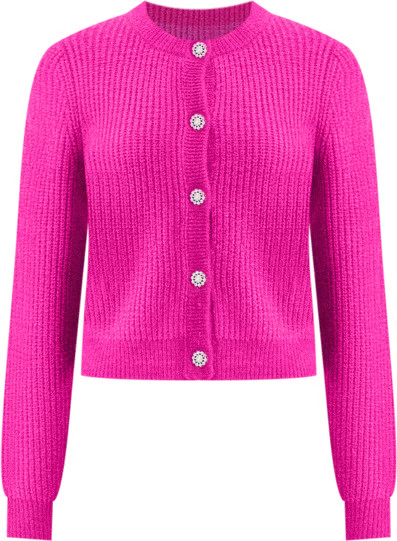 Women's Lurex Rhinestone-Button Cardigan, Macy's Exclusive | Macy's