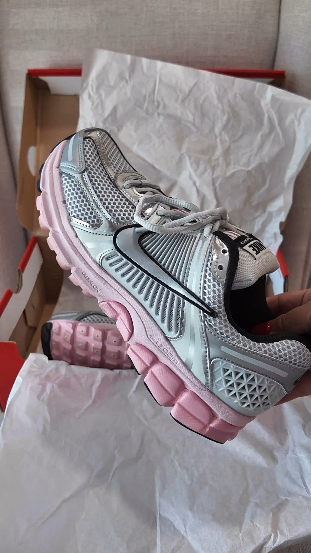 Love the @Nike US Vomero5 casual sneaker. Perfect for a light workout and running errands. 

Nike, sneakers, pink Nike sneakers, Smiles and Pearls

#LTKootd #LTKActive #LTKPetite
