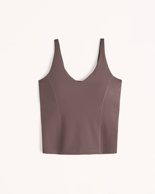 YPB studioSOFT Waist-Length V-Neck Slim Tank | Abercrombie & Fitch (US)