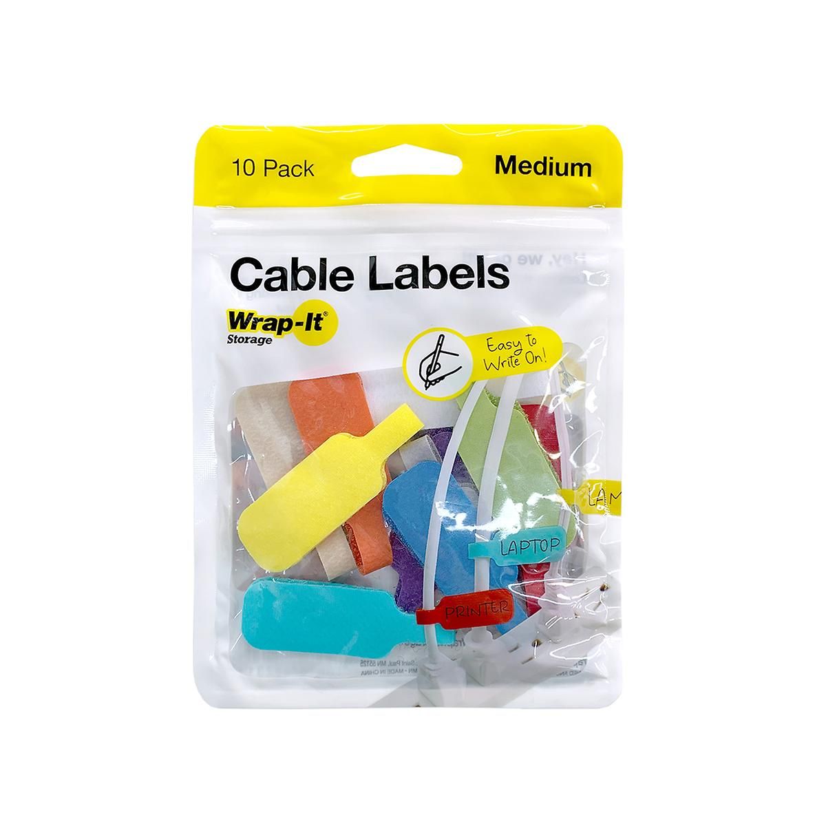 Wrap It Medium Cable Labels Pkg/10 | The Container Store