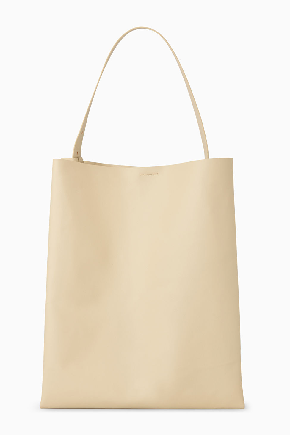 LEATHER TOTE BAG - LIGHT BEIGE - COS | COS UK