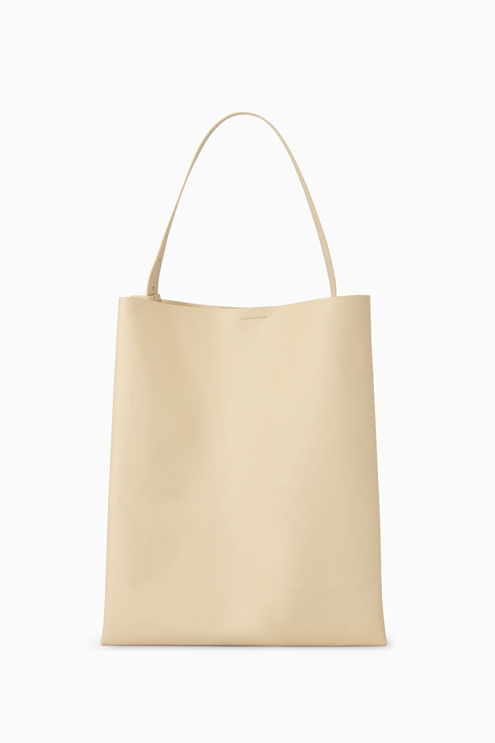 LEATHER TOTE BAG - LIGHT BEIGE - COS | COS UK