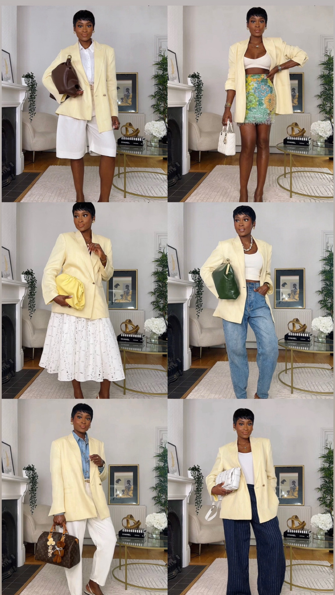 1 blazer 8 looks 
#springoutfits #butteryellow 