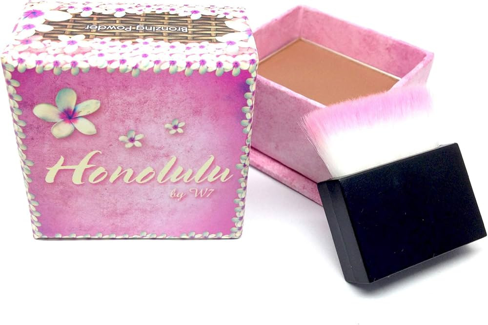 W7 Honolulu Bronzing Powder - Pressed Powder Bronzer - Contouring & Highlighting Vegan Makeup | Amazon (US)
