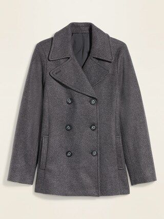 Soft-Brushed Peacoat for Women | Old Navy (US)