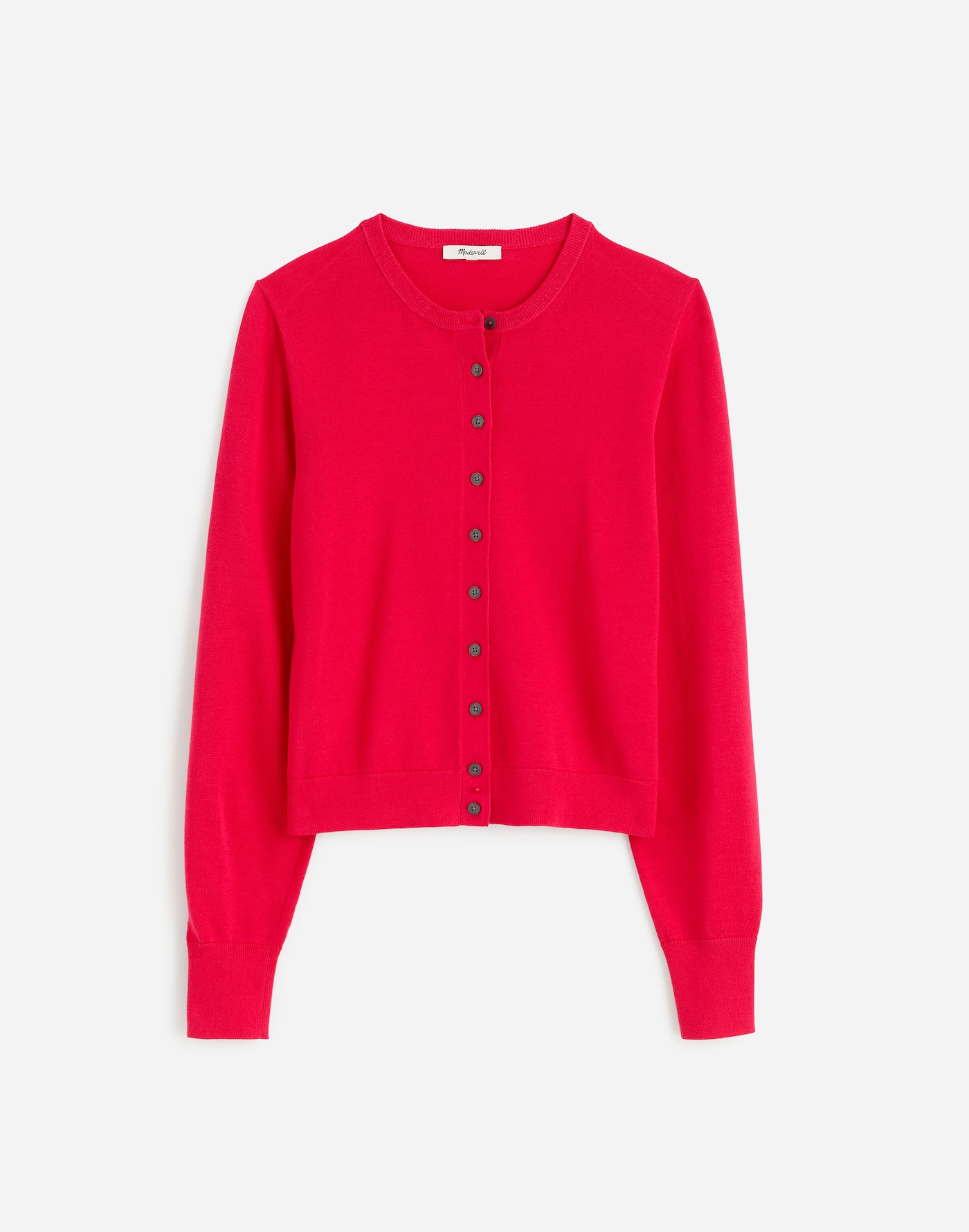 Cotton Crewneck Cardigan | Madewell