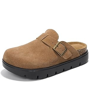 Project Cloud Genuine Leather Clogs for Women - Memory Foam Arch Support Women Footwear Womens Ca... | Amazon (US)