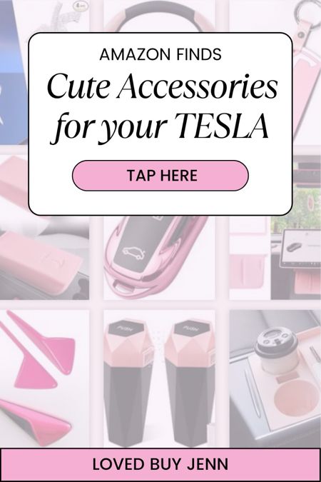 How cute are these accessories for your Tesla!

Tesla // car accessories // steering wheel cover // arm rest // garbage can // car garbage // key fob cover //pink car accessories // tesla handle cover // cup holder // car phone older nonslip // emblem bling // mirror cover // Screen Protector Frame + Center Console Wireless Charging Silicone Pad + Interior Rear View Mirror Cover // Amazon finds

#liketkit #LTKStyleTip #LTKTravel #LTKFindsUnder100