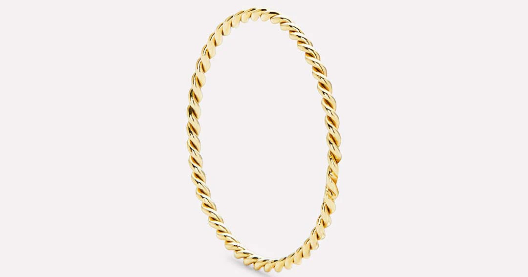 Gold Twist Ring | Ana Luisa