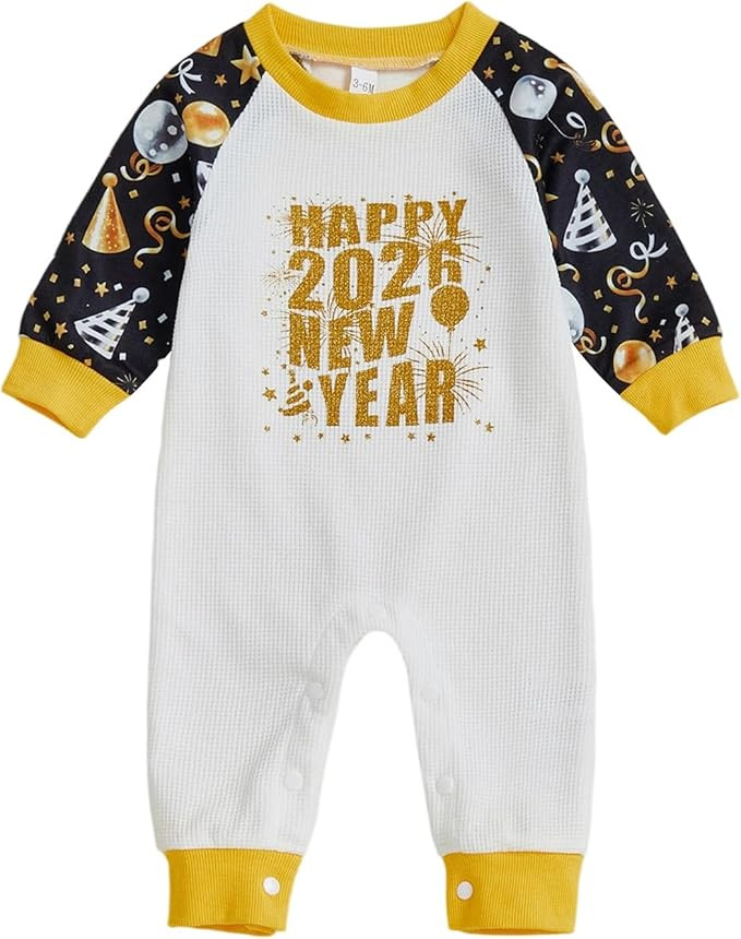 BemeyourBBs Newborn Baby Boy Fall Winter Clothes Long Sleeve Romper Jumpsuit Cute Infant One Piec... | Amazon (US)