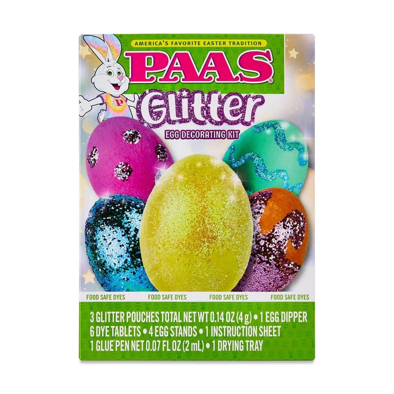 PAAS® Glitter Easter Egg Decorating and Dye Kit, 1 Each | Walmart (US)