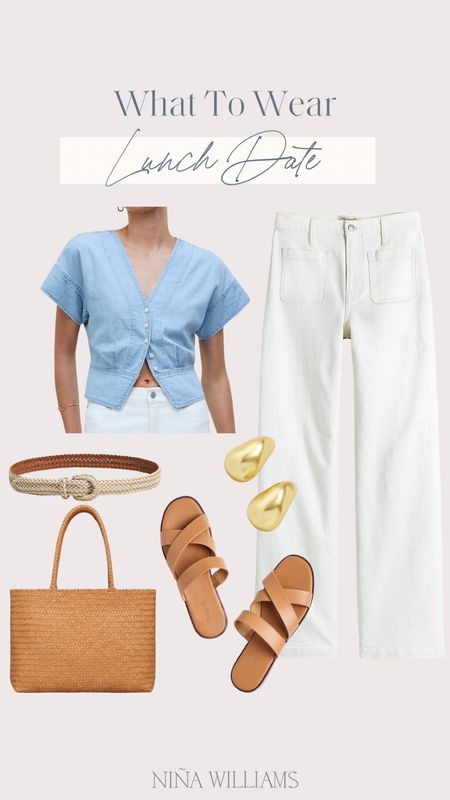 Madewell lunch date outfit idea! 
Spring Outfit - neutral outfit - capsule wardrobe - leather handbag 


#LTKStyleTip #LTKFindsUnder100 #LTKWorkwear