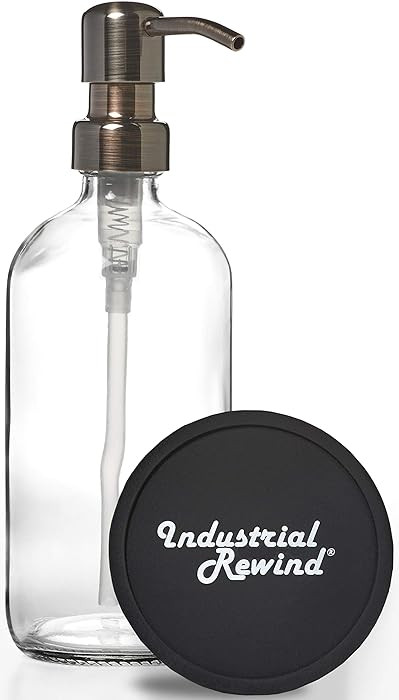 Bronze Soap Dispenser - Unique Color - Chameleon Bronze - 16oz Clear Bottle with Gun Metal Bronze... | Amazon (US)