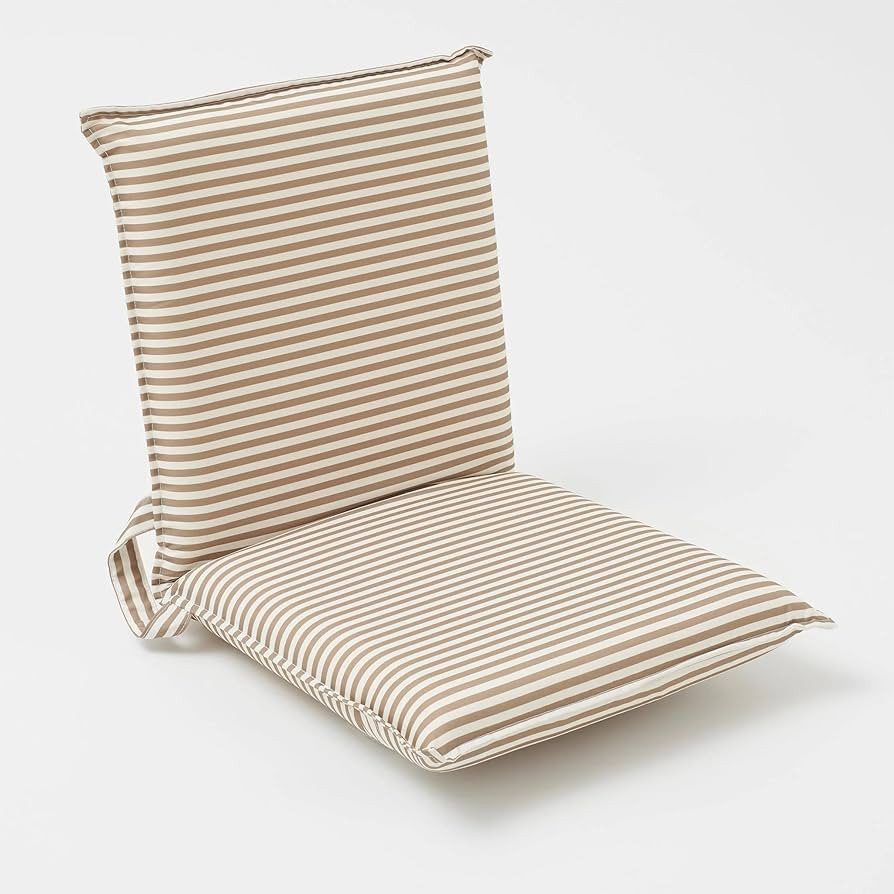 Sunnylife Folding Seat, The Vacay Khaki Stripe, Adjustable Recliner | Amazon (US)