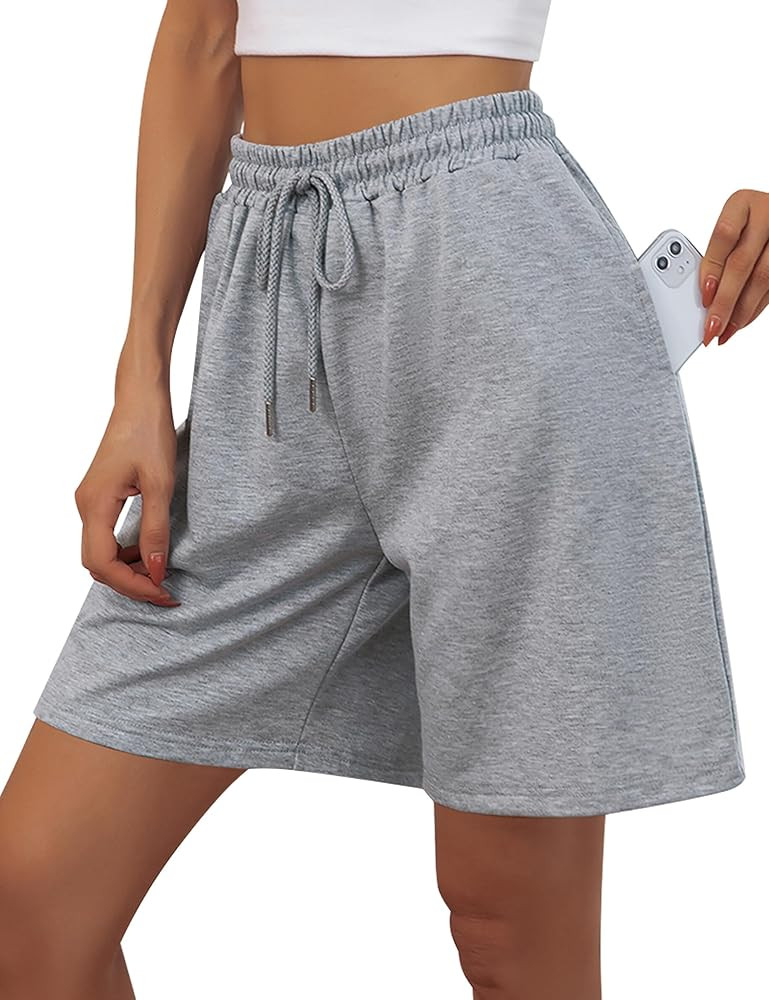 Quenteen Women's Athletic Shorts Jogger Sweat Casual Loose Bermuda Shorts (Available in Plus Size... | Amazon (US)