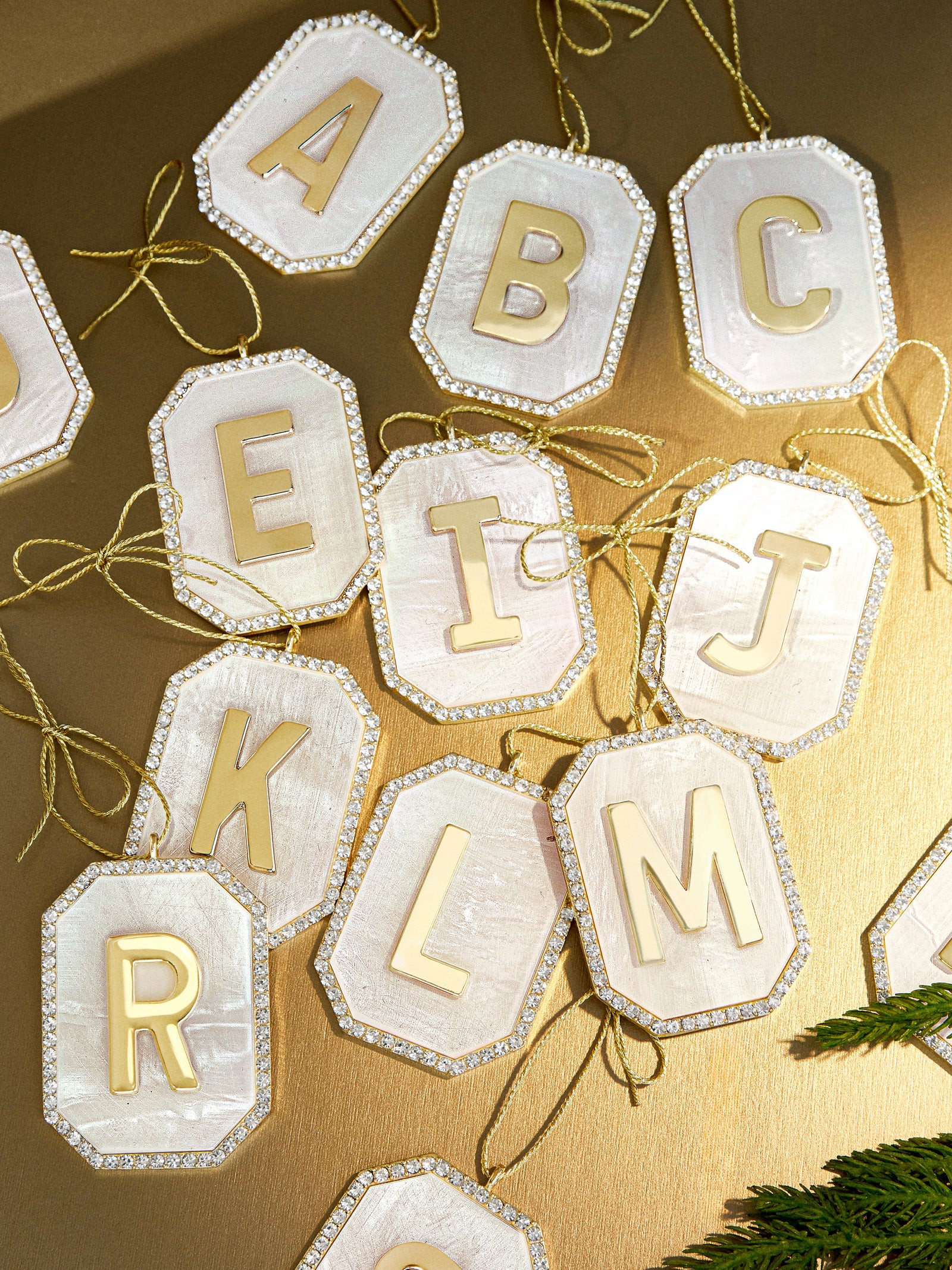 Hung With Care Initial Ornament - Hung With Care Initial | BaubleBar (US)