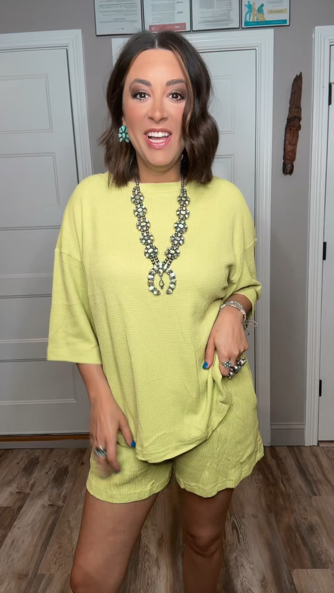 Wearing a medium in this Amazon set for spring and summer - loving bright colors right now - great for travel and your summer vacation 

#LTKTravel #LTKActive #LTKootd