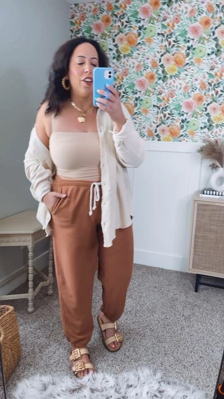 Aerie loungewear items on sale this weekend for Memorial Day weekend! Wearing size XL in top and large in the loungewear pants! 

#LTKSaleAlert #LTKFindsUnder50 #LTKMidsize