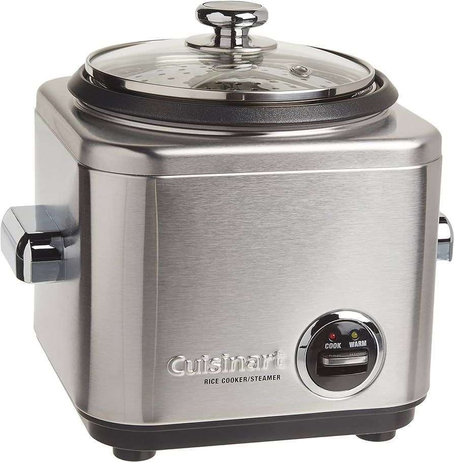 Cuisinart CRC-400P1 4 Cup Rice Cooker, Stainless Steel Exterior | Amazon (US)