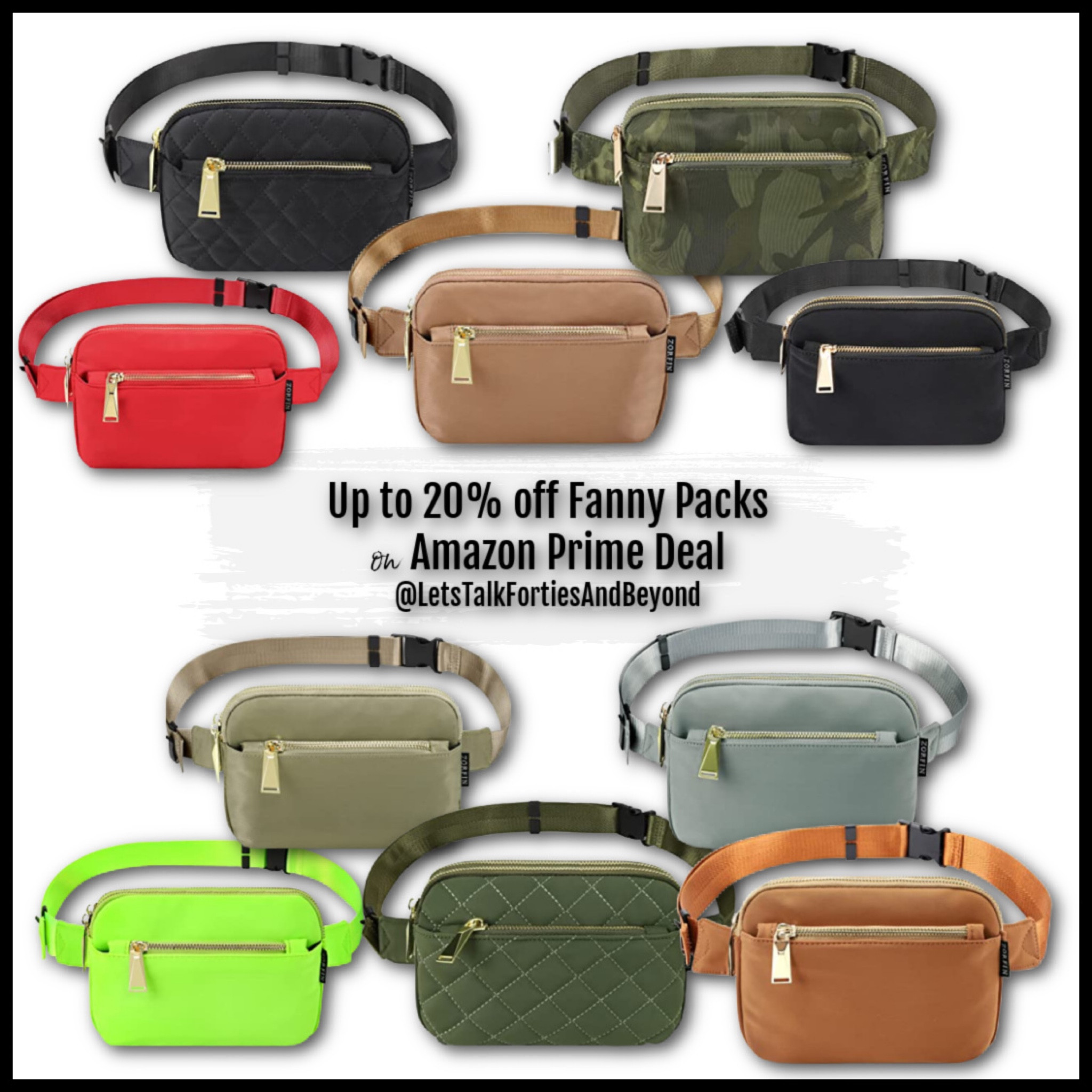 Prime Day Sale Alert! These cool fanny packs come in over thirty different colors and are up to 22% off! Which one is your favorite? 

𝕃𝕚𝕟𝕜𝕤 𝕥𝕠 𝕊𝕙𝕠𝕡:
☞︎ See something you like? To shop this look, just click on the link in my Bio ⬆️ You can also instantly shop all of my posts by following me on the @shop.LTK shopping app (@LetsTalkFortiesAndBeyond)

#LTKprimeday #LTKaccessories #LTKfannypack #LTKbags #LTKunder20 #LTKunder30 #LTKamazondeal #LTKprime #LTKamazonfinds #LTKamazonfashion 

#LTKfit #LTKsalealert #LTKitbag