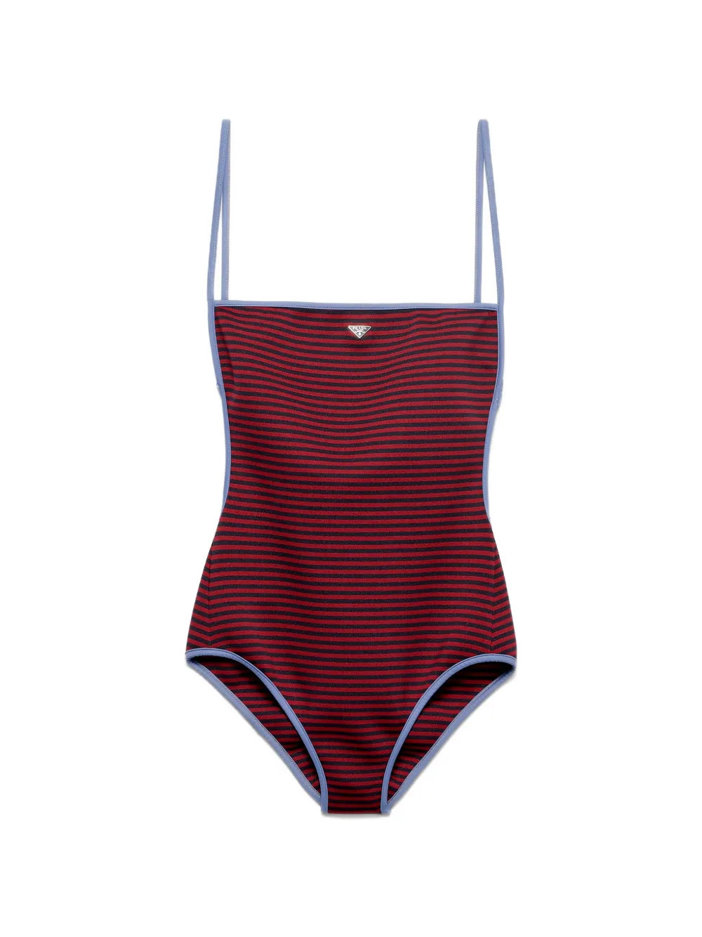 Prada one-piece interlock jersey swimsuit - Red | Farfetch Global