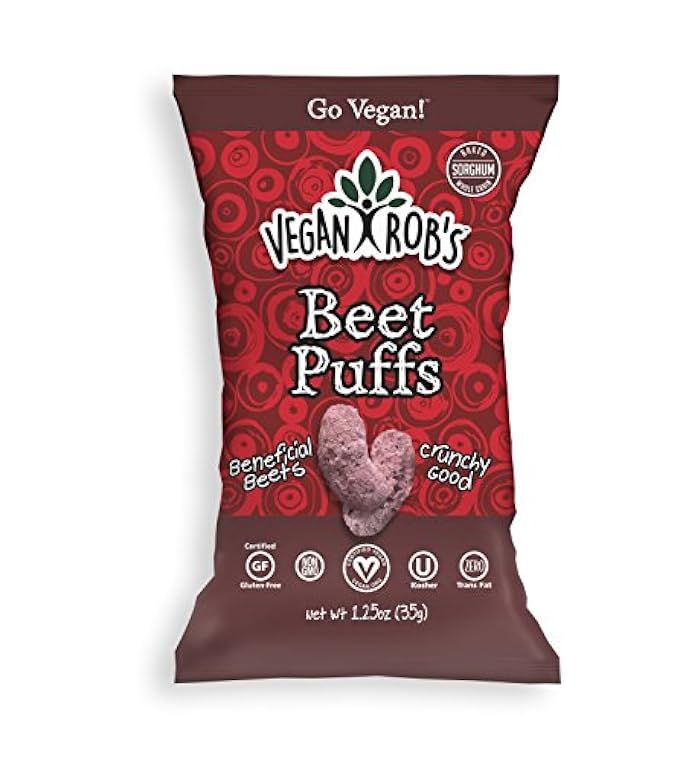Vegan Rob's Gluten Free Non GMO Puffs, Beet, 12 Count | Amazon (US)