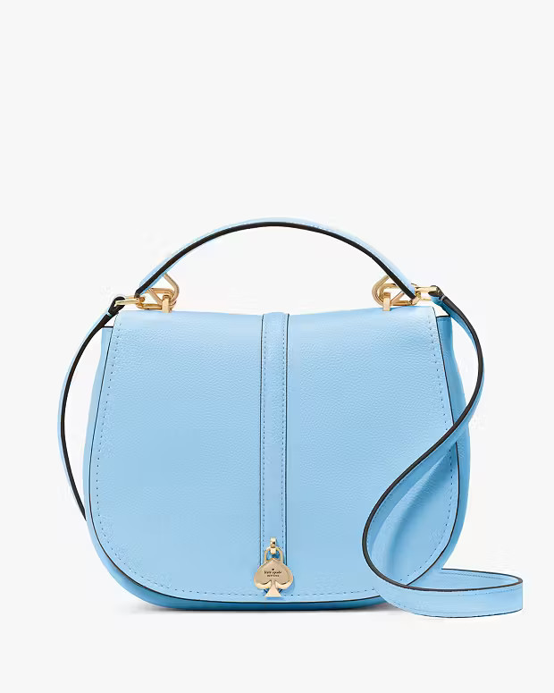 Kayla Pebbled Leather Saddle Bag | Kate Spade Outlet