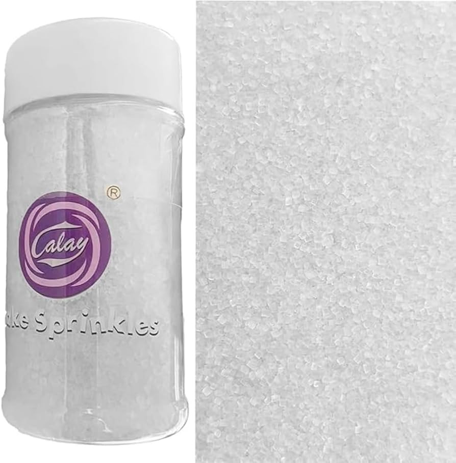 Essbare dekorative Zuckerkuchen Weiß 90g Cupcakes Brot Donuts Kekse und andere dekorative Zucker... | Amazon (DE)