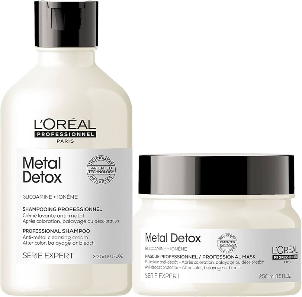 Amazon.com: L’Oreal Professionnel Metal Detox | Shampoo & Hair Mask | Prolongs Hair Color, Prev... | Amazon (US)