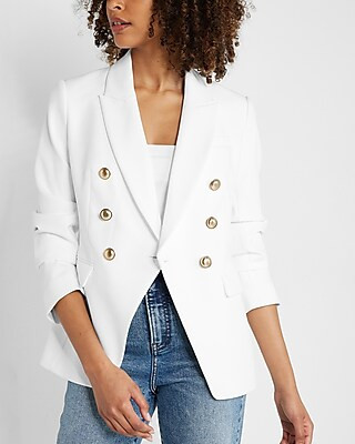 Peak Lapel Double Breasted Blazer | Express