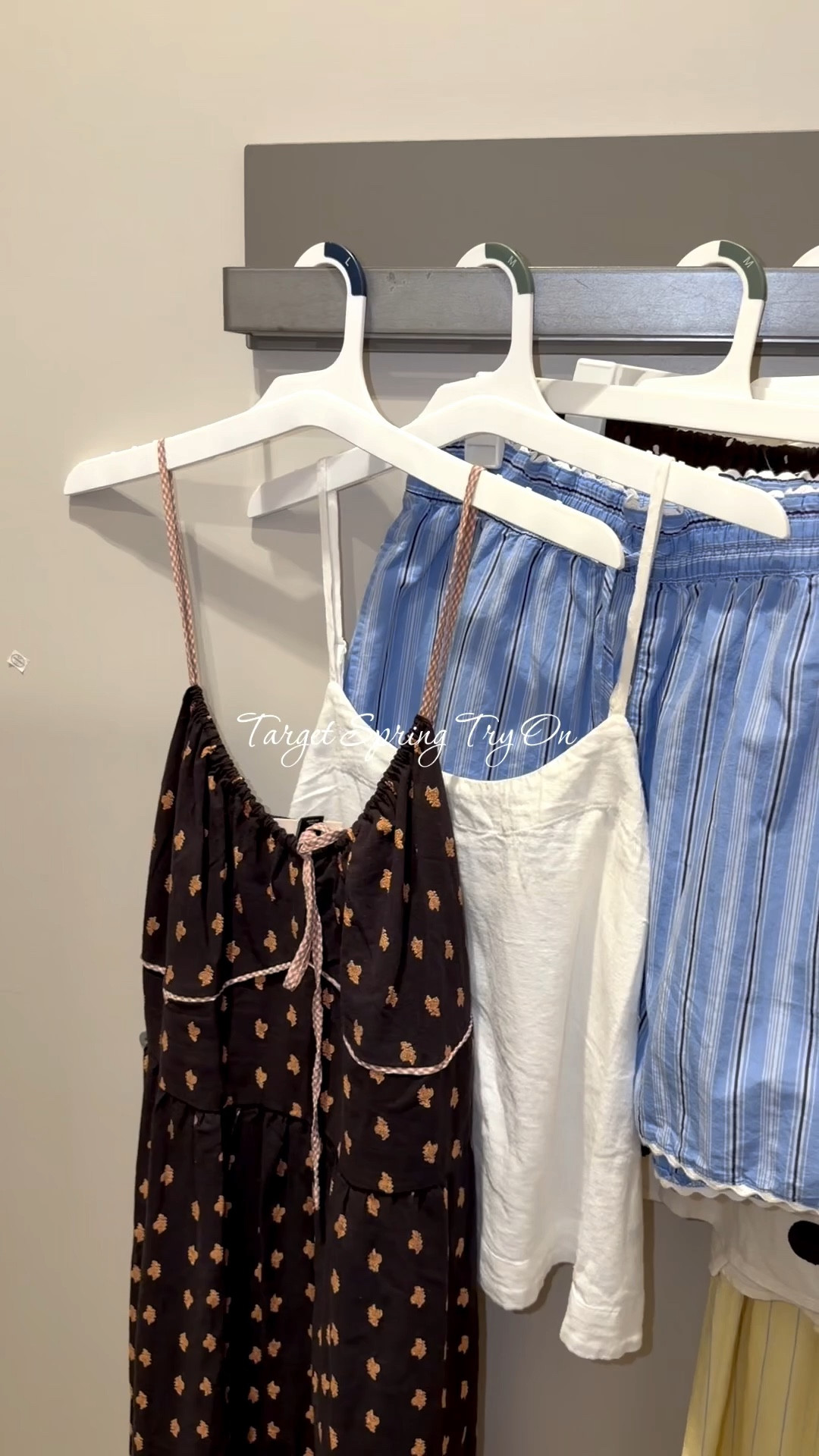 Dress isn’t online yet🤍Spring try on a target stripe and polka dot shorts! 

#LTKU #LTKmomlife #LTKootd