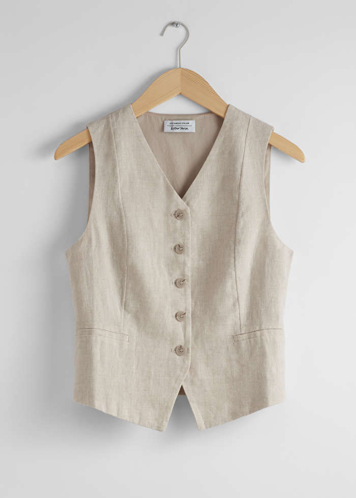 Tailored Linen Waistcoat | & Other Stories (DE + FR)