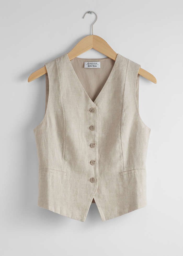 Tailored Linen Vest | & Other Stories US