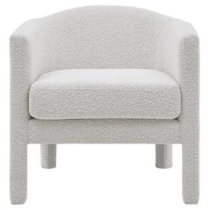 New Pacific Direct Jennifer 18.5" Fabric Accent Arm Chair in Boucle Beige | Homesquare