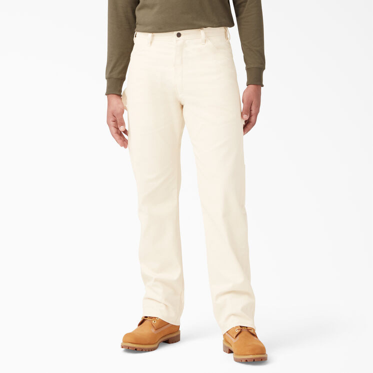 Relaxed Fit Straight Leg Painter's Pants, Natural Beige | Dickies